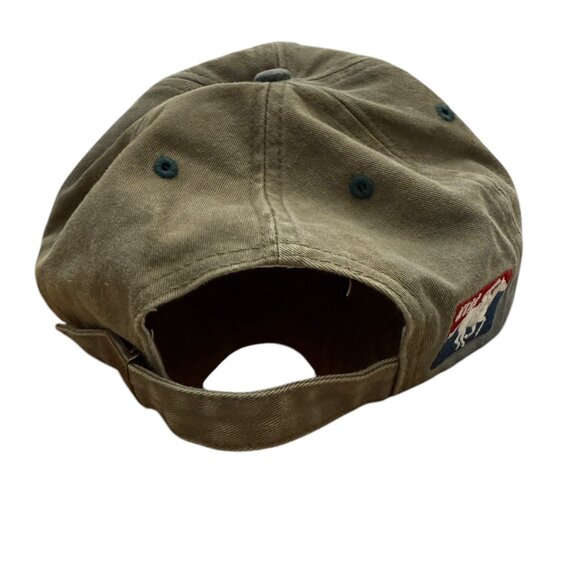 Vintage Hollywood Park adjustable baseball cap cotton teal/od 1999 - Picture 4 of 6